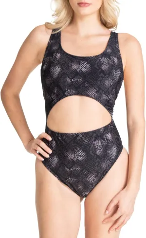 RACHEL Rachel Roy Women's Standard High Leg Cut Out One Piece