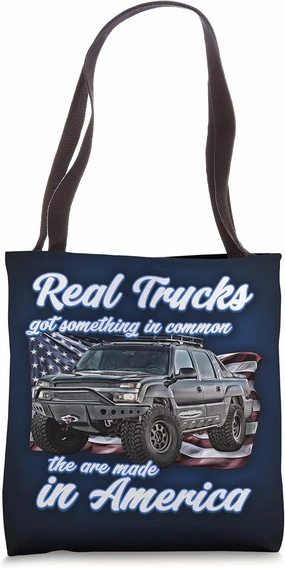 Real american Truck,Avalanche,USA,Patriot,Patriotic,America Tote Bag