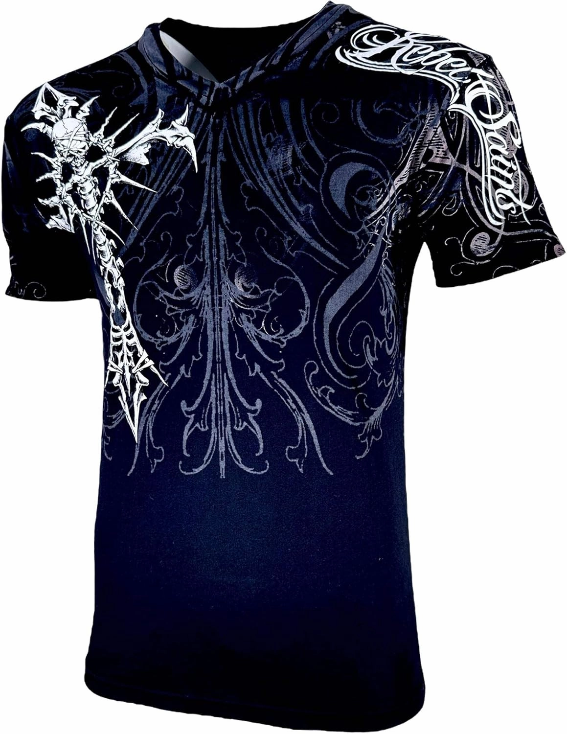 Rebel Saint by Affliction Men's T-Shirt Fracture