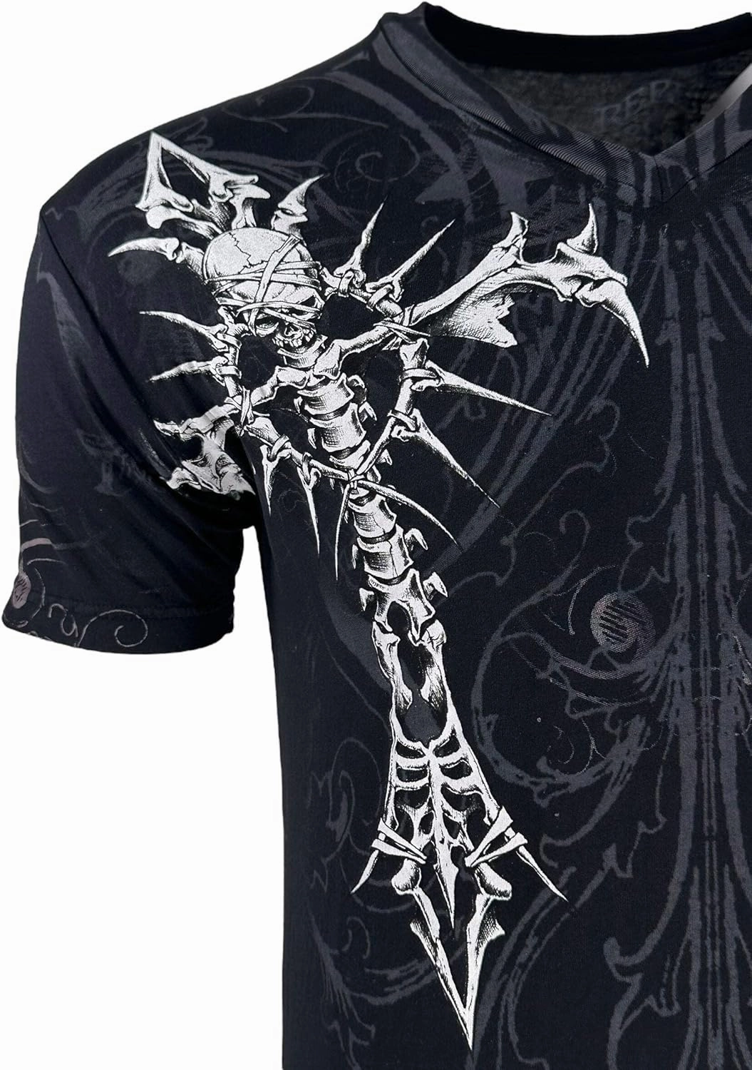 Rebel Saint by Affliction Men's T-Shirt Fracture
