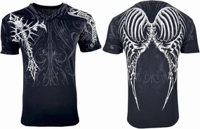 Rebel Saint by Affliction Men's T-Shirt Fracture