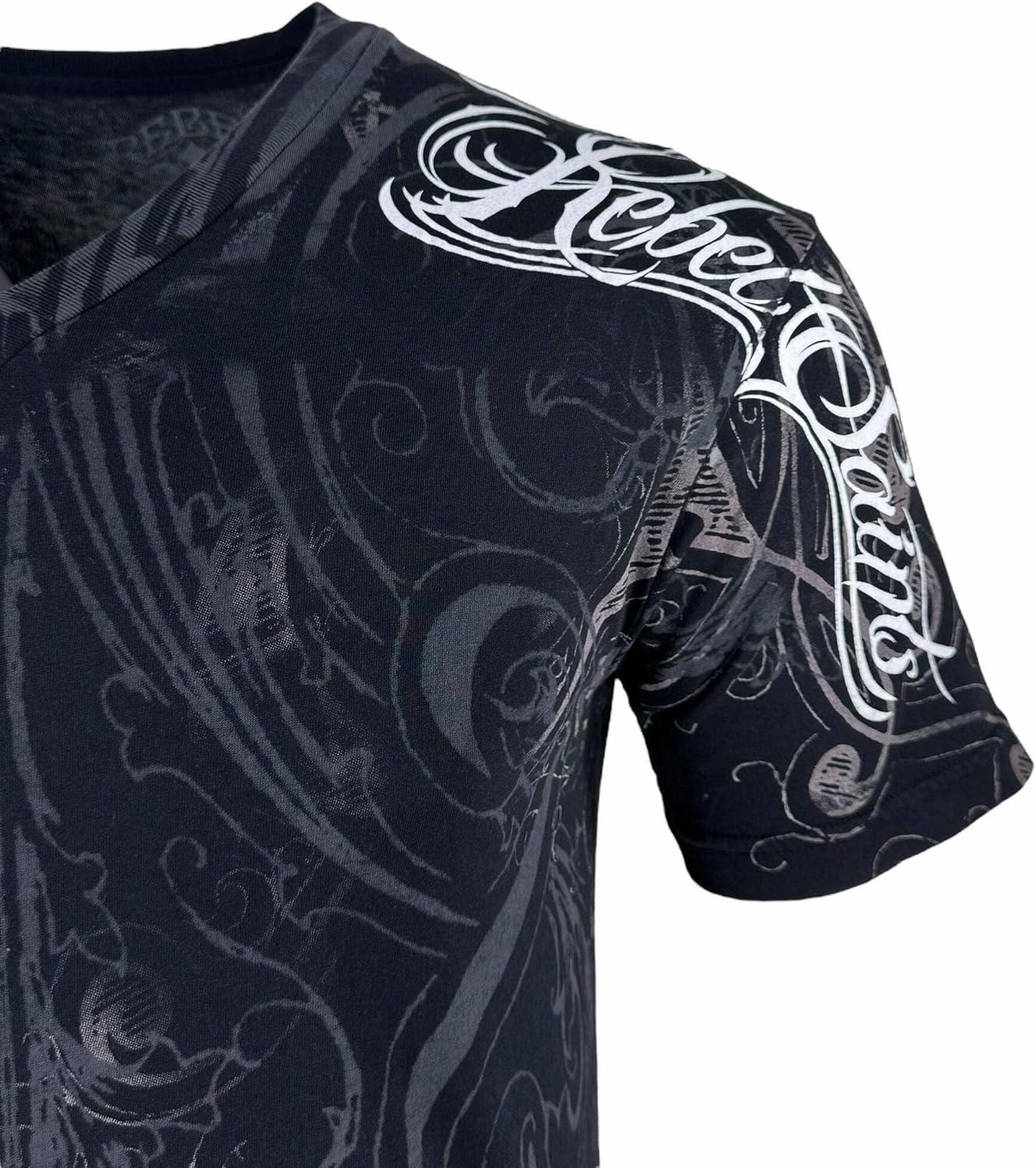 Rebel Saint by Affliction Men's T-Shirt Fracture