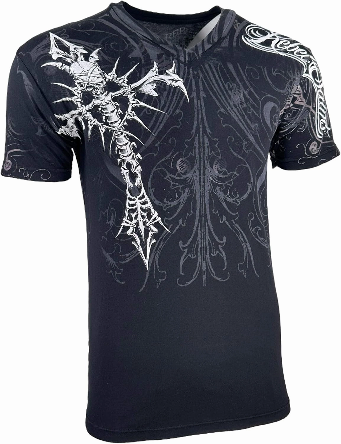 Rebel Saint by Affliction Men's T-Shirt Fracture