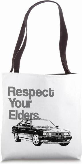 Respect Your Elders Vintage Euro E34 Tote Bag