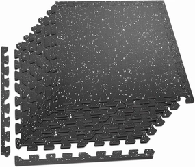 RITFIT Puzzle Exercise Mat ½ in, EVA Interlocking Foam Floor Mats, High Density Home Gym Mat for Workout Equipment Protective, 24 in x 24 in x ½ in, 24 Sq Ft - 6 Tiles