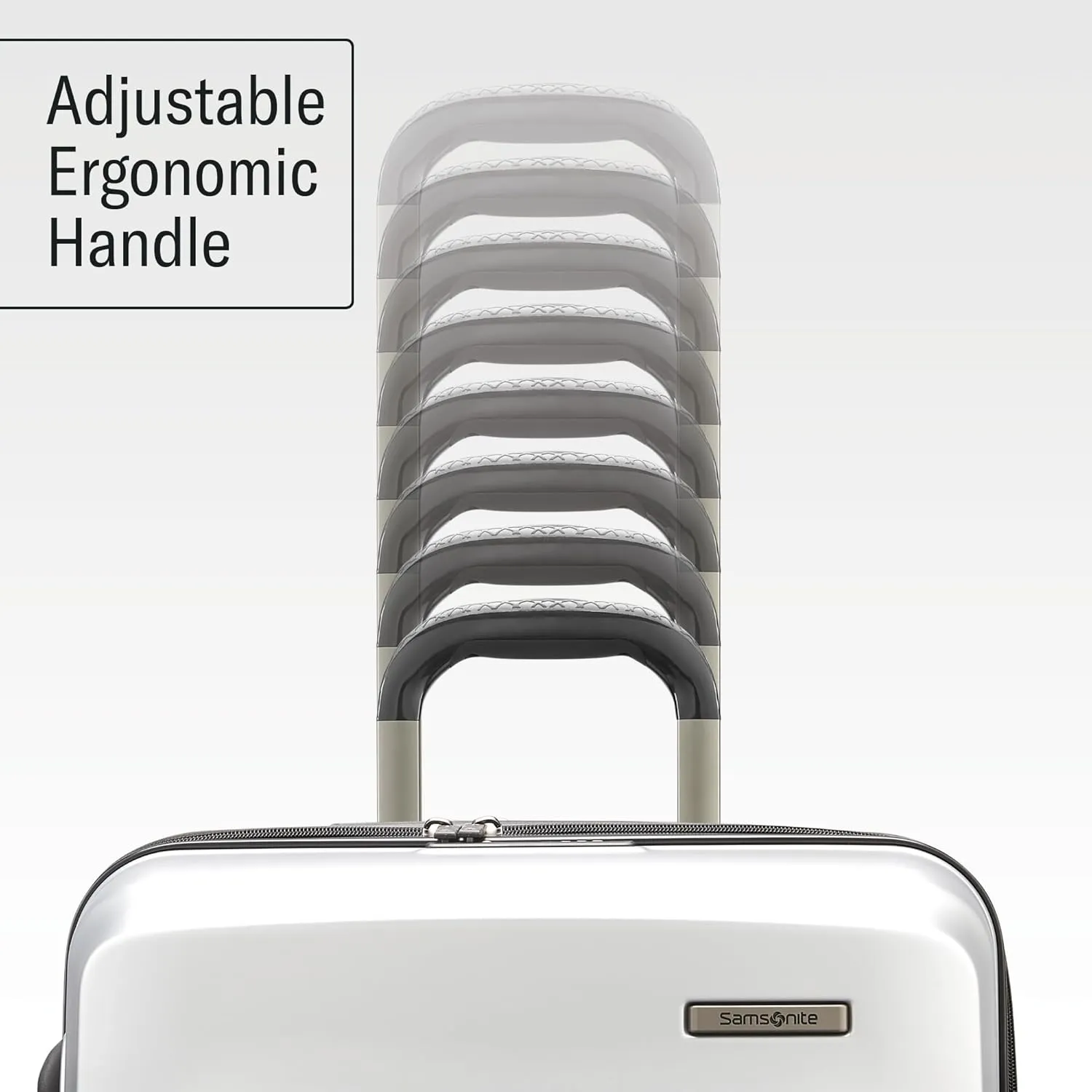 Samsonite Octiv Lightweight Hardshell 28-Inch Large Checked Luggage - Durable & Impact Resistant, 360° Aero Trac Spinner Wheels, Adjustable Telescopic Handle, Expandable, TSA Approved Lock - Silver