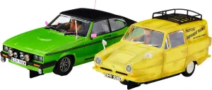Scalextric Only Fools and Horses Twin Pack 1:32 Limited Edition Slor Race Car Pack C4179A Green & Yellow