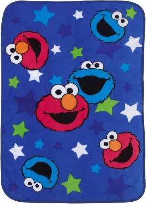 Sesame Street Toddler Blanket - Elmo & Cookie Monster