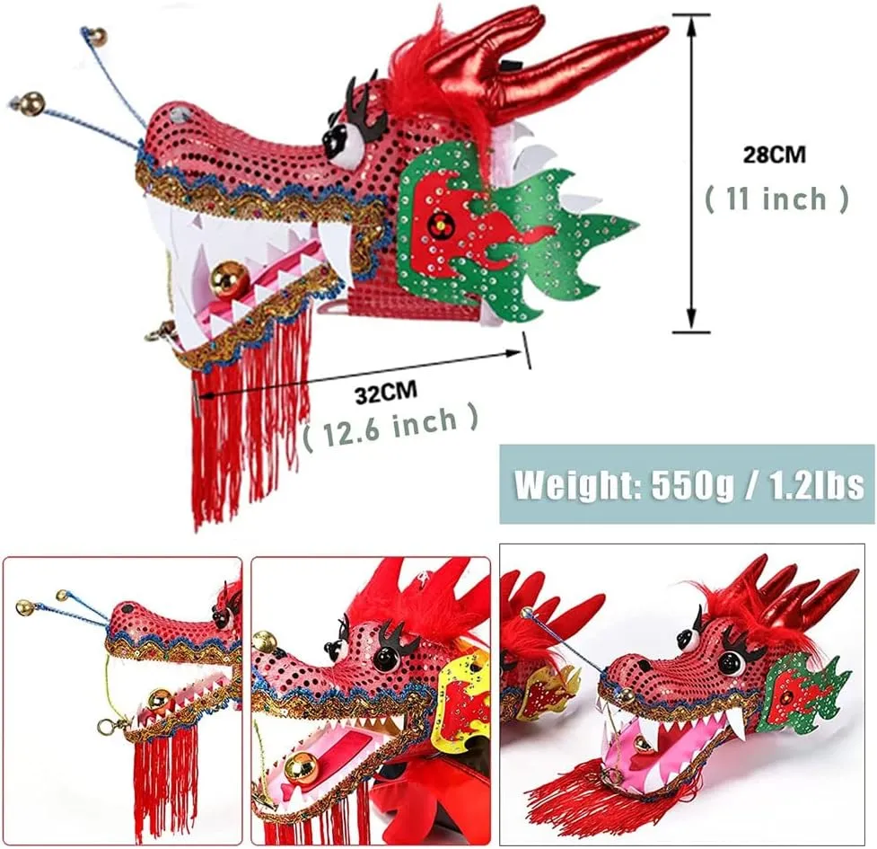 Shaking Poi Dragon Dance Ribbon Fitness Dragon Dance Ribbon Streamer for Outdoor Spring Outing Backyard Playing Fiberglass Handsticks   Travel Bag! Dragon Flag Poi