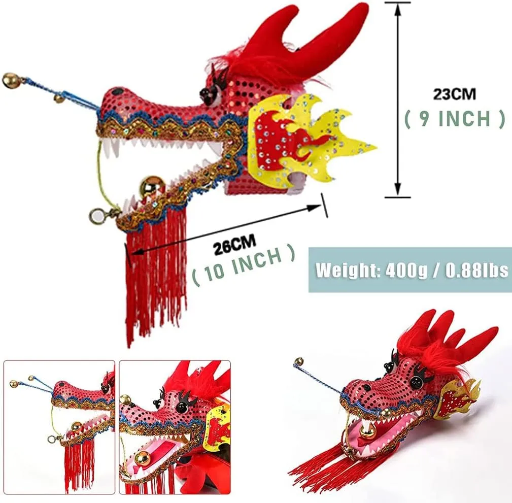 Shaking Poi Dragon Dance Ribbon Fitness Dragon Dance Ribbon Streamer for Outdoor Spring Outing Backyard Playing Fiberglass Handsticks   Travel Bag! Dragon Flag Poi