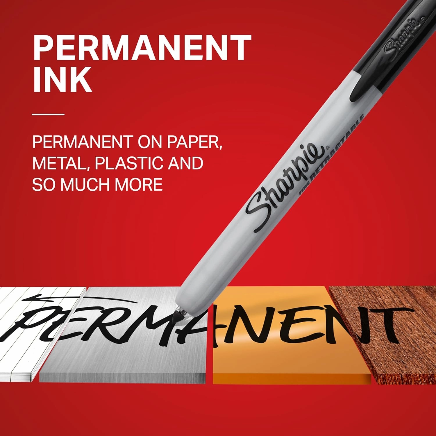 Sharpie Retractable Permanent Markers Fine Tip Marker Set Office Supplies Teacher Supplies Black 12 Count