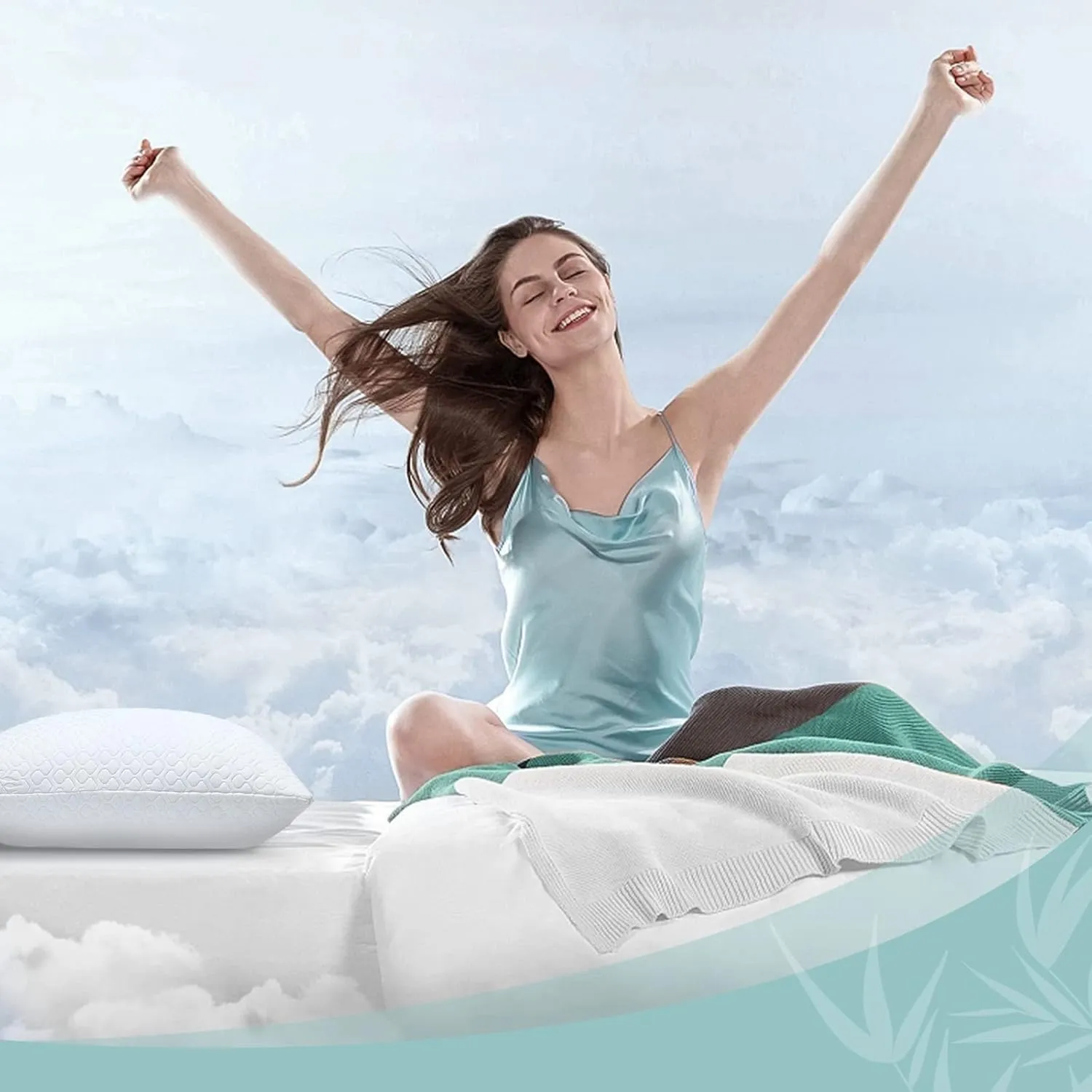 Shredded Memory Foam Full Body Pillow – Side Sleeper – Huggable Long Pillow for Body Relief – with Ultra Soft Cooling Cover, 20 x 54 inches
