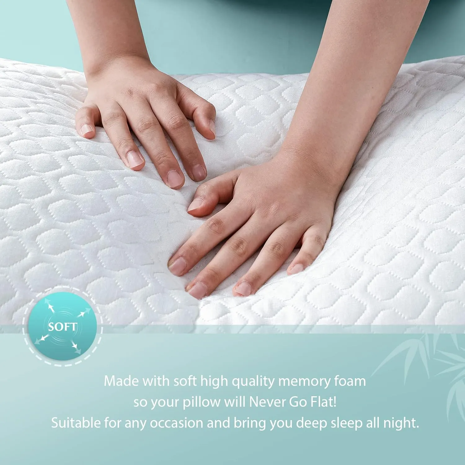 Shredded Memory Foam Full Body Pillow – Side Sleeper – Huggable Long Pillow for Body Relief – with Ultra Soft Cooling Cover, 20 x 54 inches