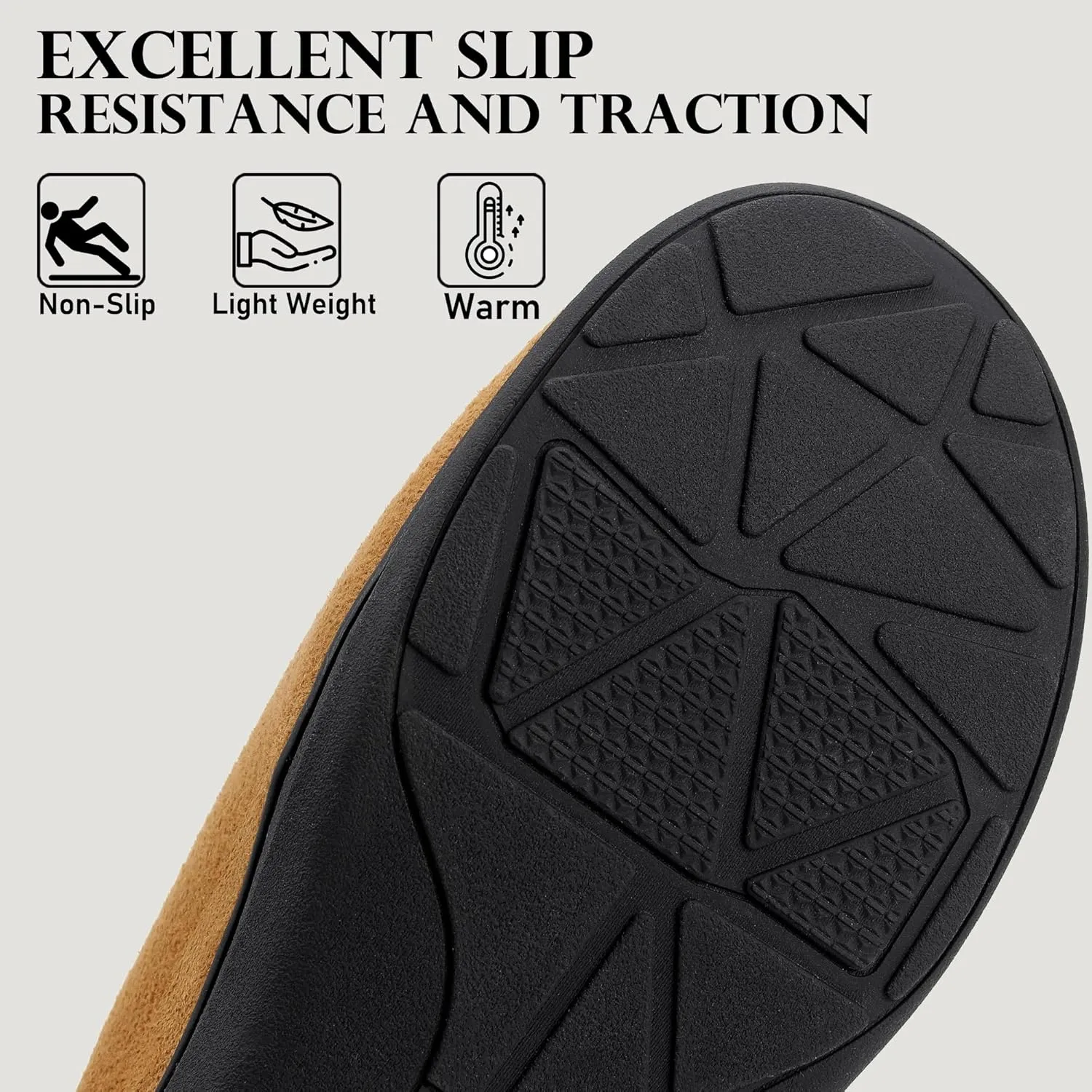 Slippers for Women Indoor and Outdoor,Anti-Slip Fluffy Warm Womens Slippers,Memory Foam House Slippers with Durable Rubber Sole