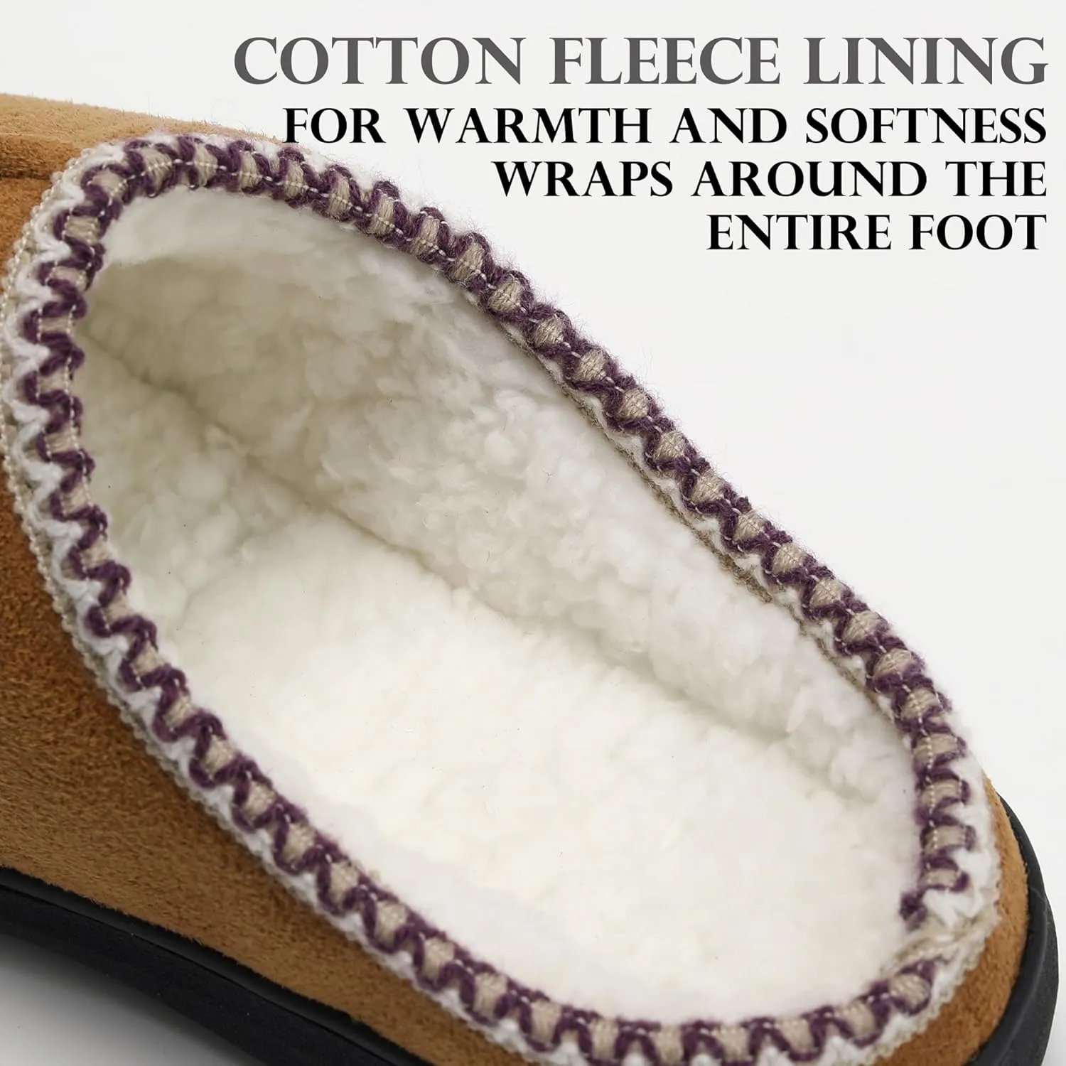 Slippers for Women Indoor and Outdoor,Anti-Slip Fluffy Warm Womens Slippers,Memory Foam House Slippers with Durable Rubber Sole