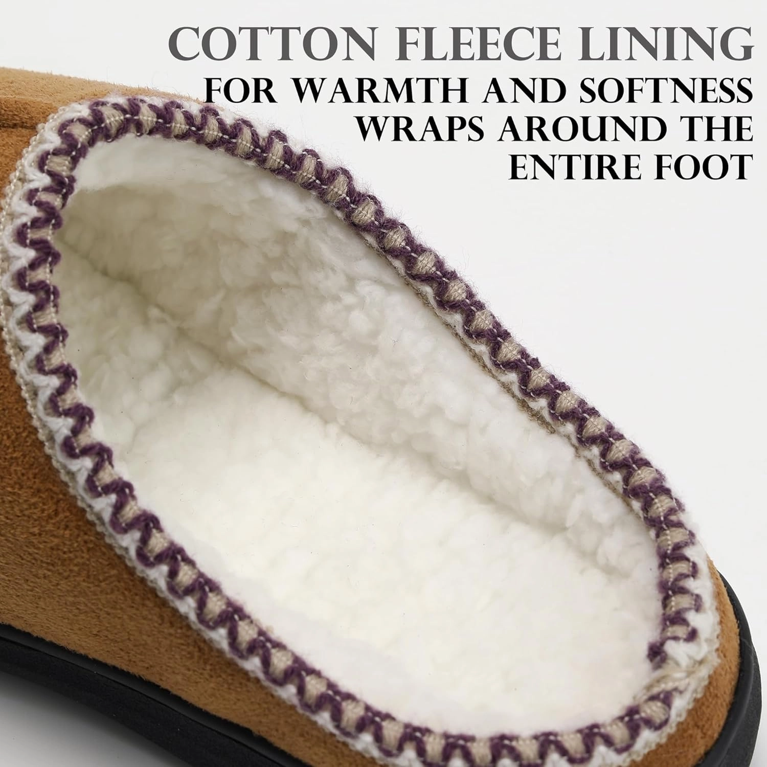 Slippers for Women Indoor and Outdoor,Anti-Slip Fluffy Warm Womens Slippers,Memory Foam House Slippers with Durable Rubber Sole