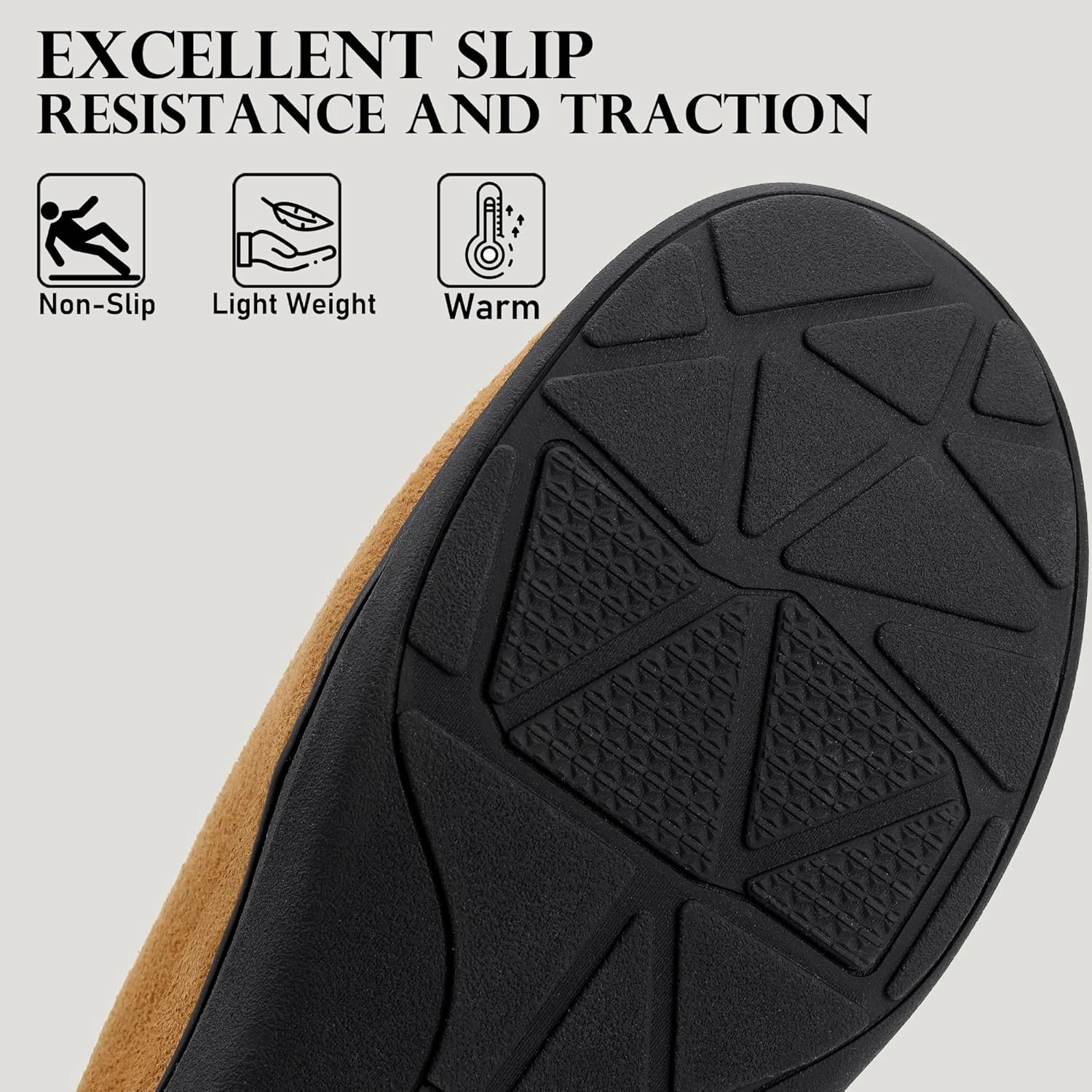 Slippers for Women Indoor and Outdoor,Anti-Slip Fluffy Warm Womens Slippers,Memory Foam House Slippers with Durable Rubber Sole