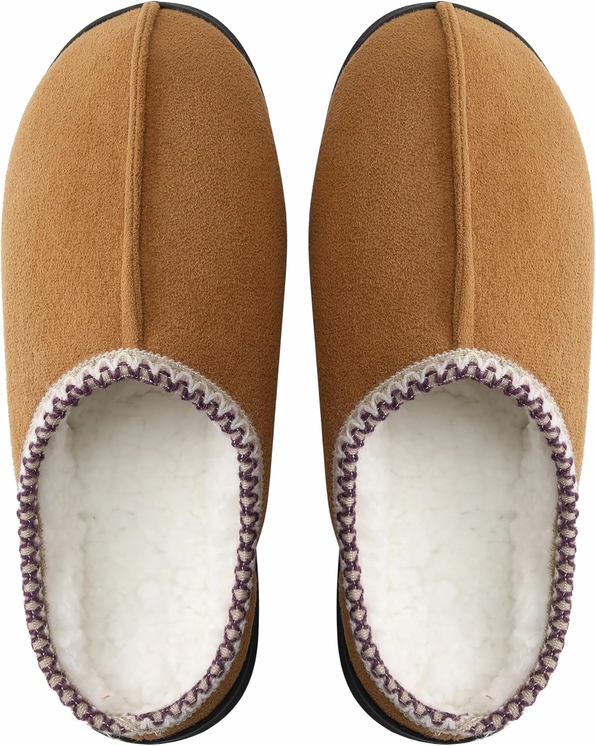 Slippers for Women Indoor and Outdoor,Anti-Slip Fluffy Warm Womens Slippers,Memory Foam House Slippers with Durable Rubber Sole