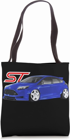 ST widebody Turbo Tuner Car Blue Performance hot hatch mk3 Tote Bag