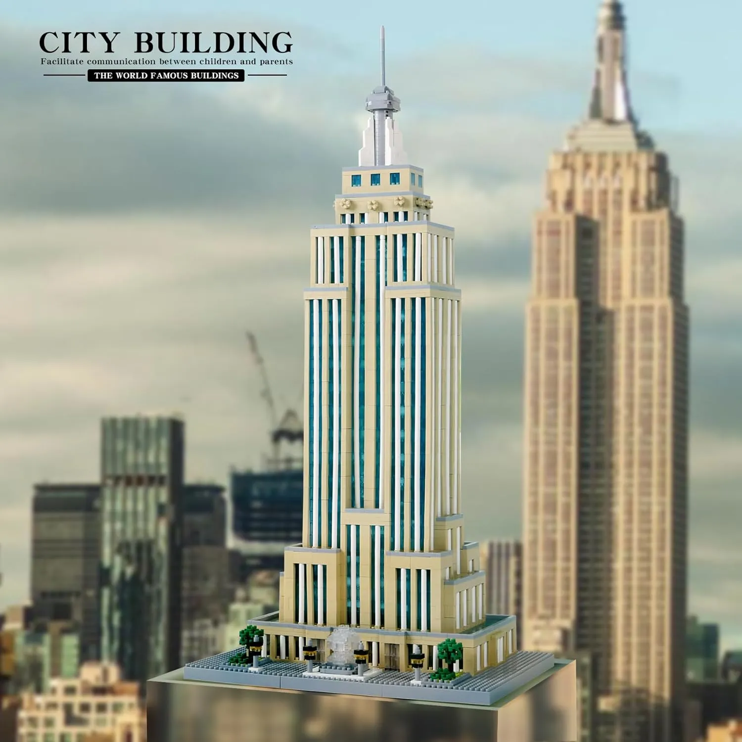 STMIGAIBLOCKS 3819PCS Empire State Micro Mini Building Blocks Set,Commemorative Architectural Model Building,Unique Choice for 6  Kids or Adults