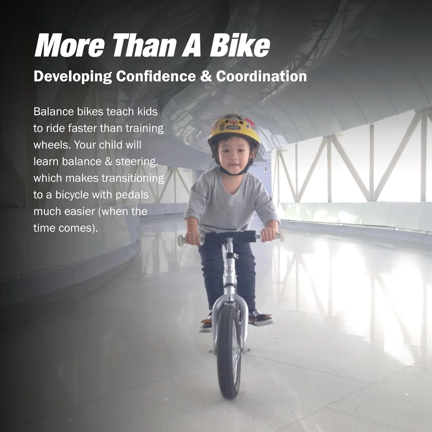 Strider 12” Pro Bike - No Pedal Balance Bicycle for Kids 1 to 4 Years - Includes Safety Pad, Padded Seat, Mini Grips & Flat-Free Tires - Tool Free