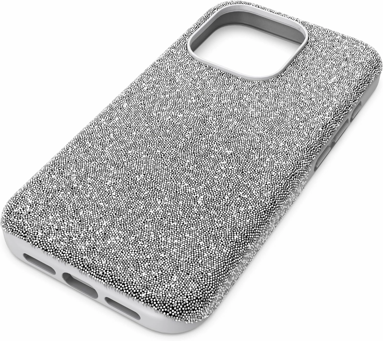 Swarovski High Smartphone Case for iPhone 15 Pro, Silver-Tone Crystals, Part of The High Collection