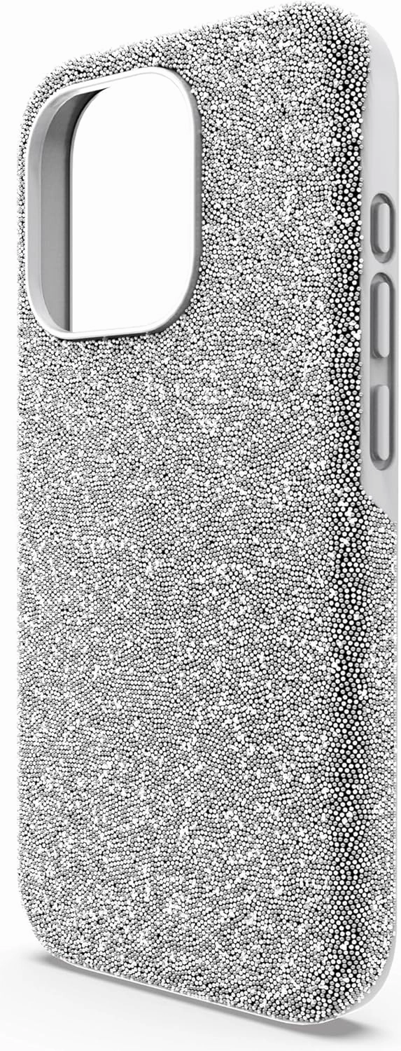 Swarovski High Smartphone Case for iPhone 15 Pro, Silver-Tone Crystals, Part of The High Collection