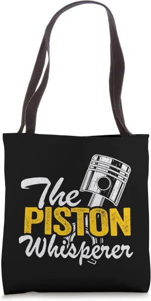 The Piston Whisperer Dad Garage Lover Truck Car Mechanic Tote Bag