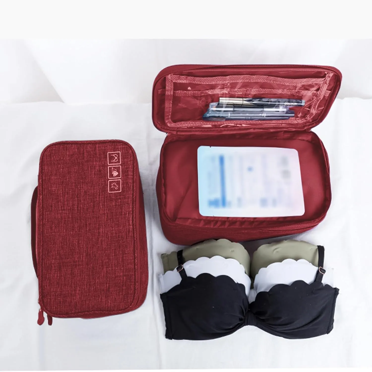 Travel Multi-function Underwear Organize Storage Bag Portable Bra Socks Lingerie Accessories Pack Cube Toiletry Bag