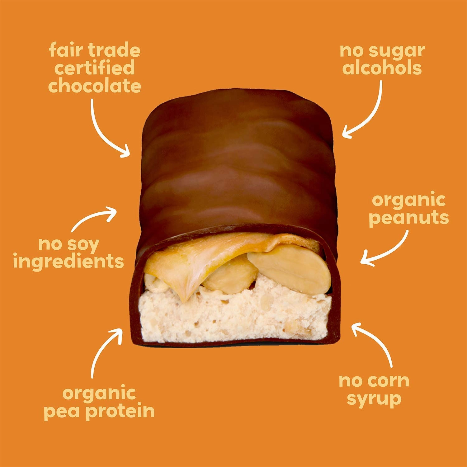UNREAL Dark Chocolate Peanut Caramel Nougat Bars (30 Mini Bars) | 70% Organic Ingredients, Fair Trade, Non-GMO | No Corn Syrup, Sugar Alcohols, Soy | .67oz each