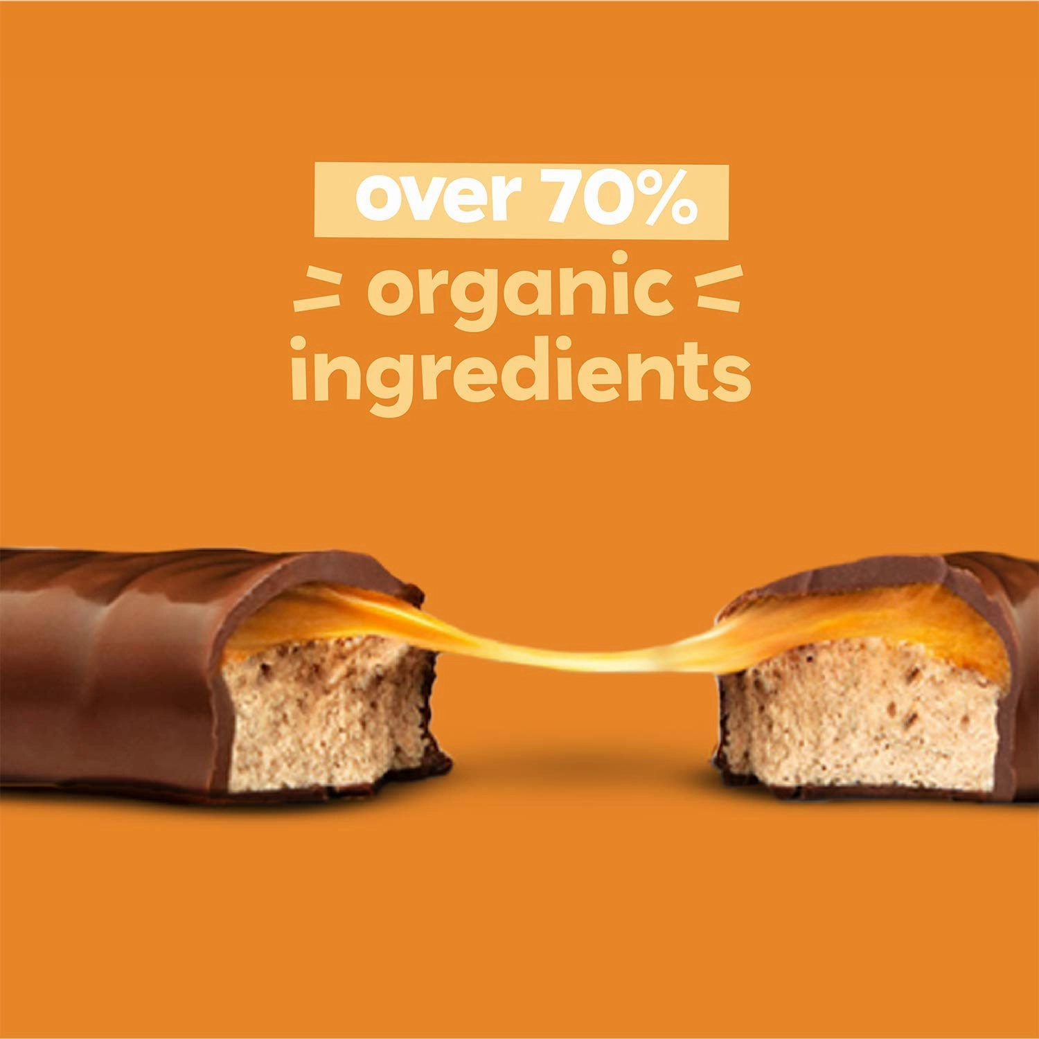 UNREAL Dark Chocolate Peanut Caramel Nougat Bars (30 Mini Bars) | 70% Organic Ingredients, Fair Trade, Non-GMO | No Corn Syrup, Sugar Alcohols, Soy | .67oz each