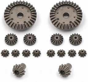 Upgrade Metal Differential Gear Case Parts Compatible with 12427 12429 12428 12423 Feiyue 1/12 RC Car(Differential Gear)