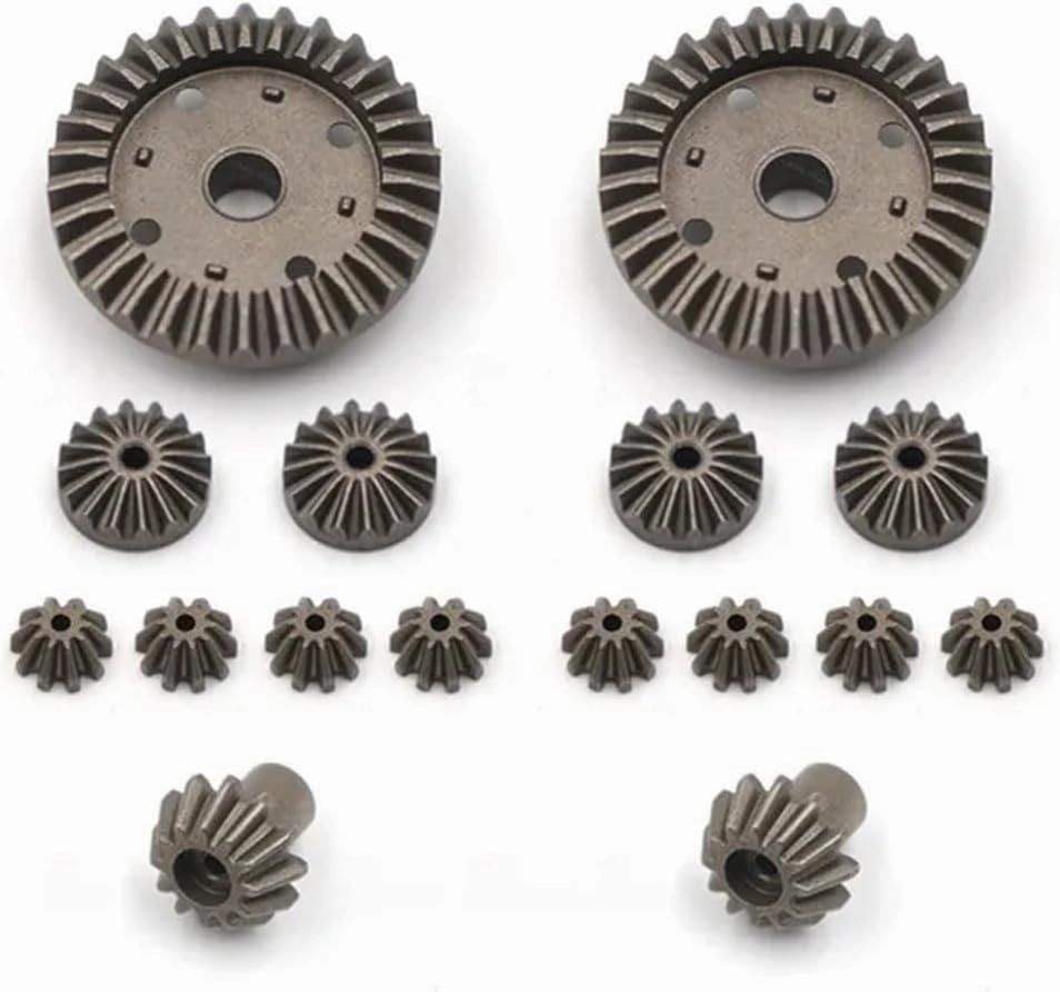 Upgrade Metal Differential Gear Case Parts Compatible with 12427 12429 12428 12423 Feiyue 1/12 RC Car(Differential Gear)
