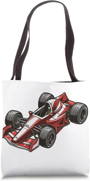 Velocity Thrills: Racing Car Rush Tote Bag