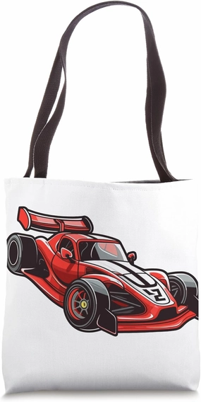 Velocity Blaze: Racing Redefined Tote Bag
