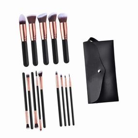 VICASKY 14-piece Makeup Brush Set -one Eye Face Makeup Tools Non-absorbent Easy to Clean Kit