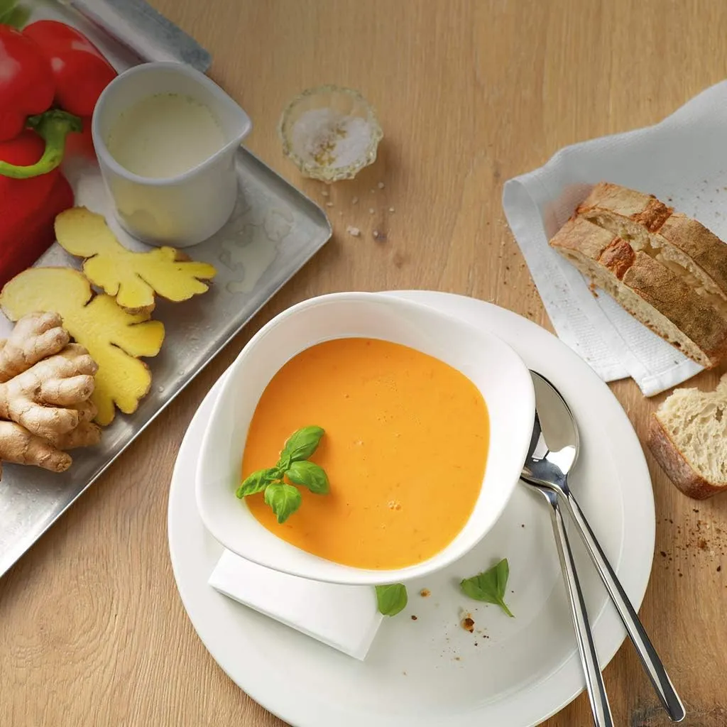 Villeroy & Boch Vapiano Soup Bowl Set, 2 Pieces, Premium Porcelain, White