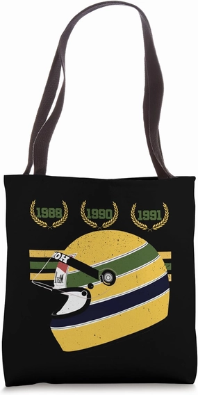 Vintage Helmet World Champion Race Week Motorsport Racing Tote Bag