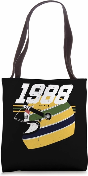 Vintage Helmet World Champion Race Week Motorsport Racing Tote Bag