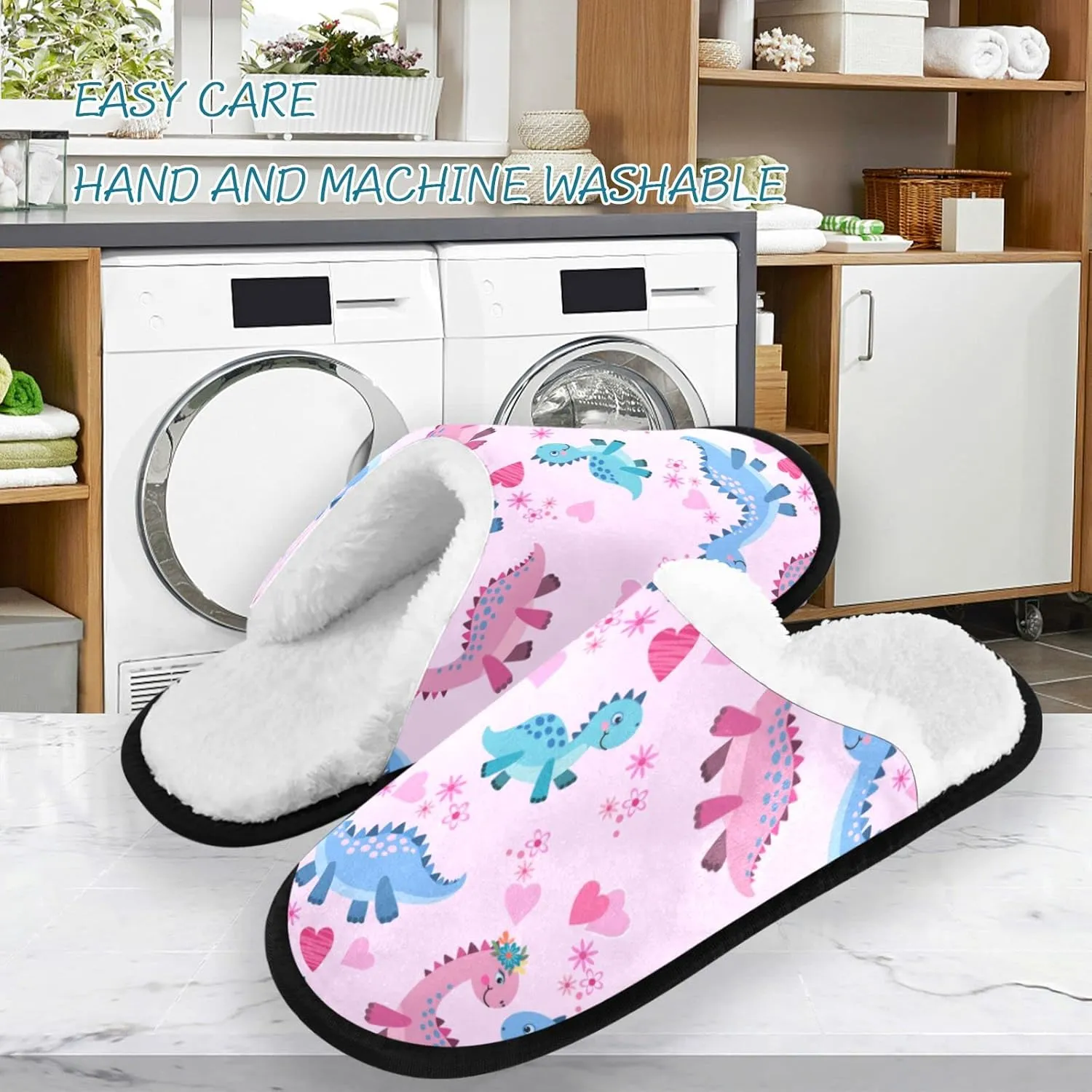 Visesunny Modern Cute Funny House Slippers for Women Men - Unisex Indoor Outdoor