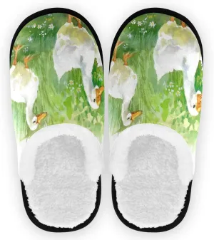 Visesunny Modern Cute Funny House Slippers for Women Men - Unisex Indoor Outdoor