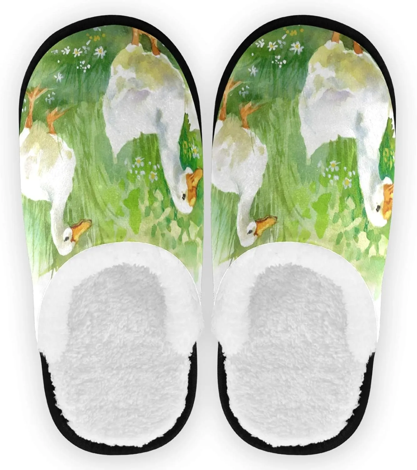 Visesunny Modern Cute Funny House Slippers for Women Men - Unisex Indoor Outdoor