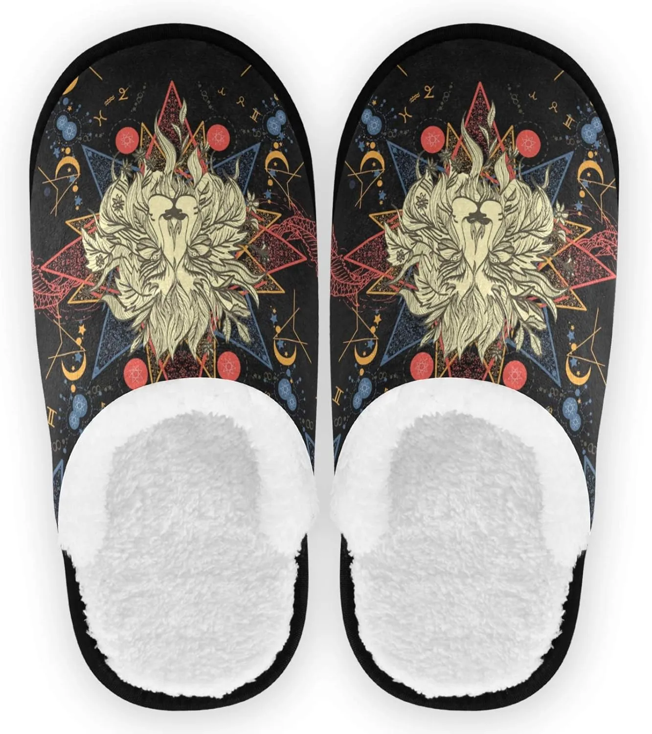 visesunny Slippers for Women Mens Stylish Foral Winter Warm Memory Foam Cotton Home Slippers Soft Plush Fleece Slip on House Slippers for Girls Indoor Outdoor Shoes