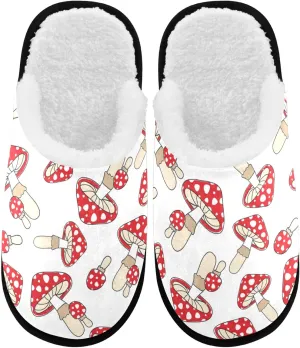 visesunny Slippers for Women Mens Stylish Foral Winter Warm Memory Foam Cotton Home Slippers Soft Plush Fleece Slip on House Slippers Unisex Indoor Outdoor Shoes