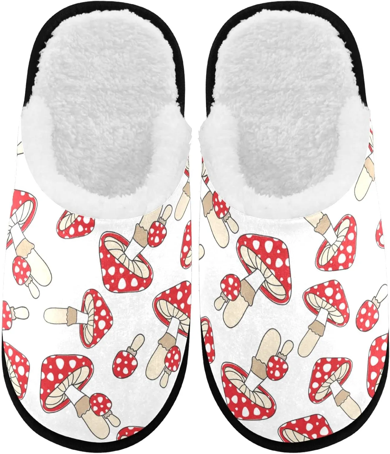 visesunny Slippers for Women Mens Stylish Foral Winter Warm Memory Foam Cotton Home Slippers Soft Plush Fleece Slip on House Slippers Unisex Indoor Outdoor Shoes