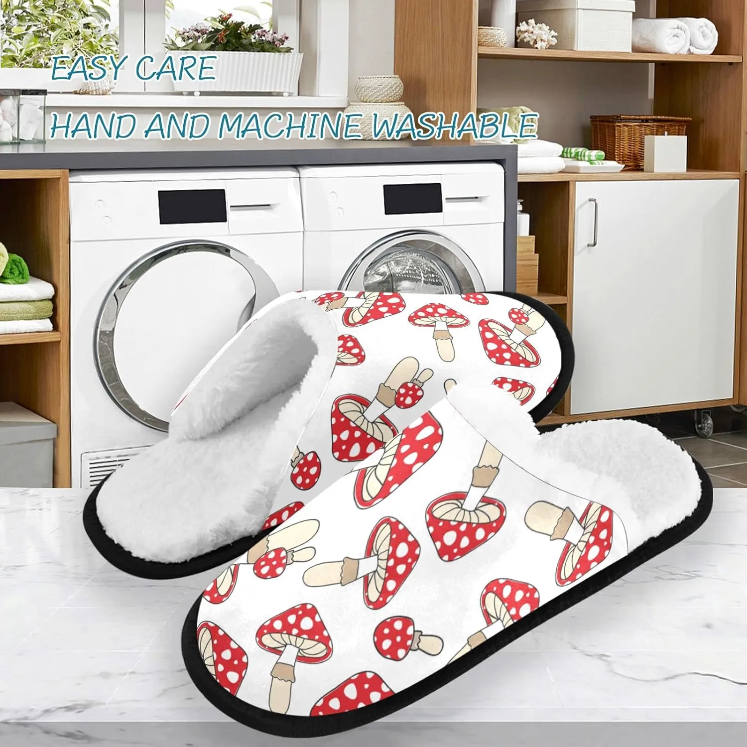 visesunny Slippers for Women Mens Stylish Foral Winter Warm Memory Foam Cotton Home Slippers Soft Plush Fleece Slip on House Slippers Unisex Indoor Outdoor Shoes