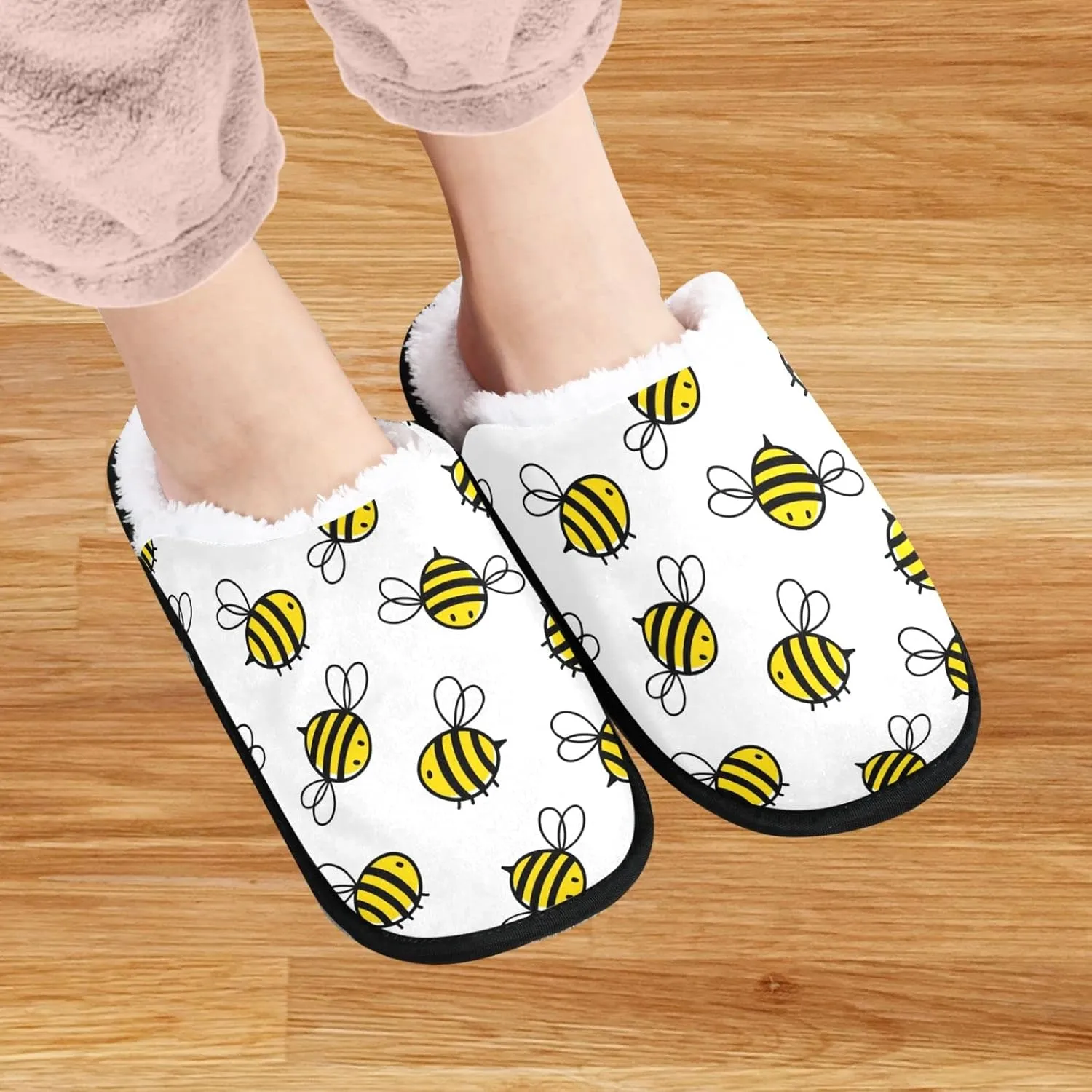 visesunny Slippers for Women Mens Winter Warm Memory Foam Cotton Home Slippers Women's House Slippers Bedroom Slippers Cozy Indoor Outdoor Shoes Unisex
