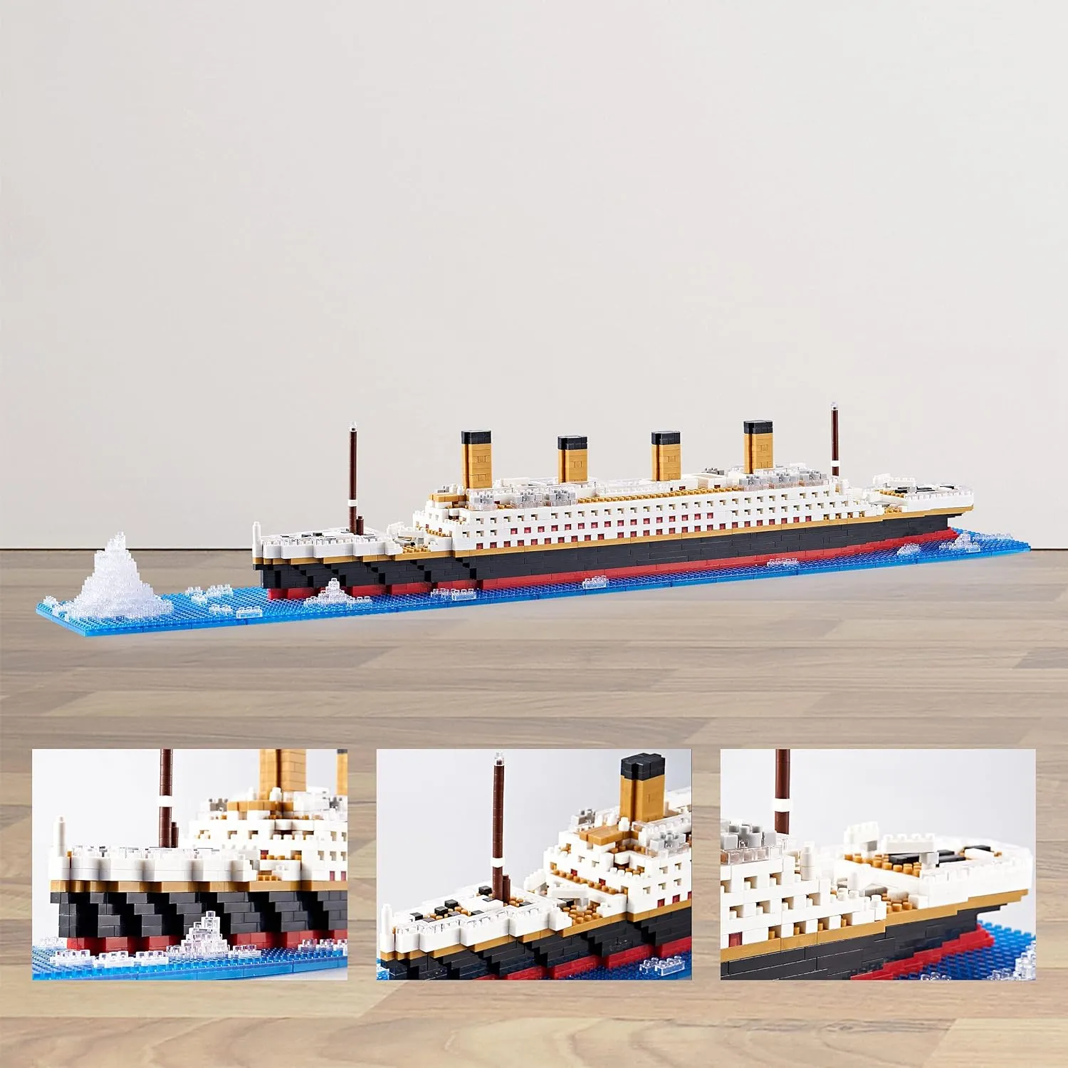 World Famous Titanic Micro Building Block Set for Adult Cruise Ship Micro Bricks Model Kit for Kids Ages of 14  - 1872 PCS Great Gift