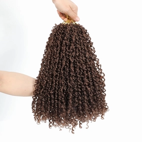 Yanky Twist Crochet Hair - 14 Inch 10 Packs Yanky Passion Twist Hair Bohemian Yanky Twists Pre-twisted Fluffy Mini Twist Crochet Hair Crochet Braiding Hair (30)